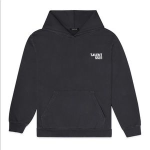 Talentless hoodie gray small